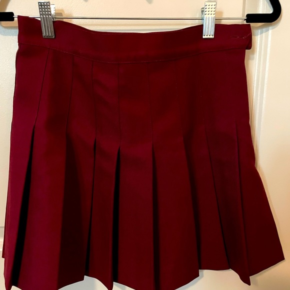 Maroon American Apparel Skort American Apparel Tennis Skirt (Size XS)
